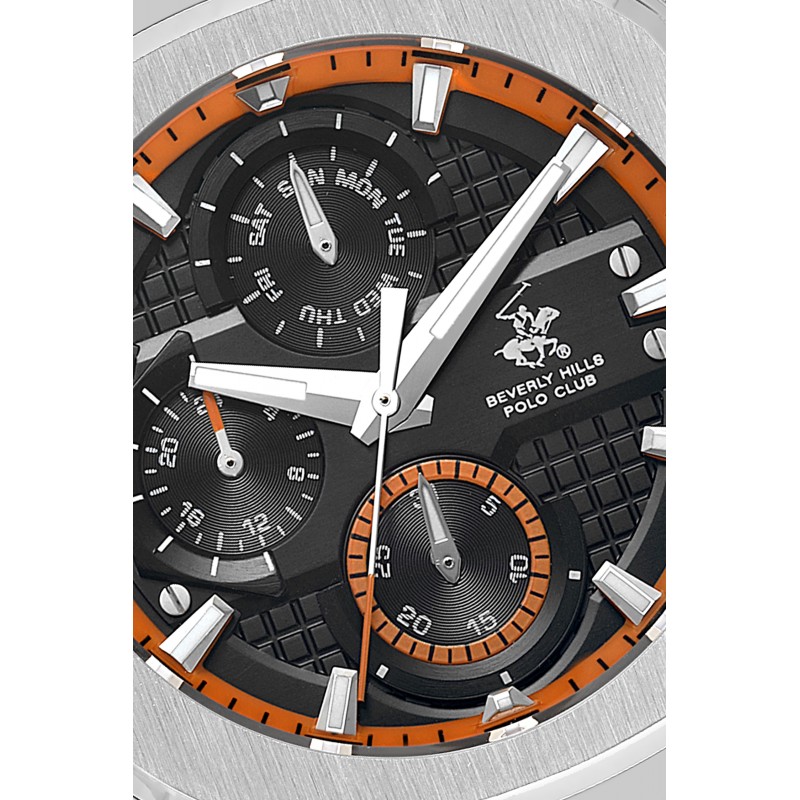 Ατσάλινο ανδρικό ρολόι Beverly Hills Polo Club BP3623X.650