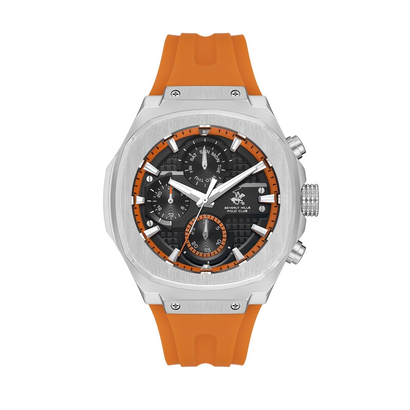 Ατσάλινο ανδρικό ρολόι Beverly Hills Polo Club BP3623X.650