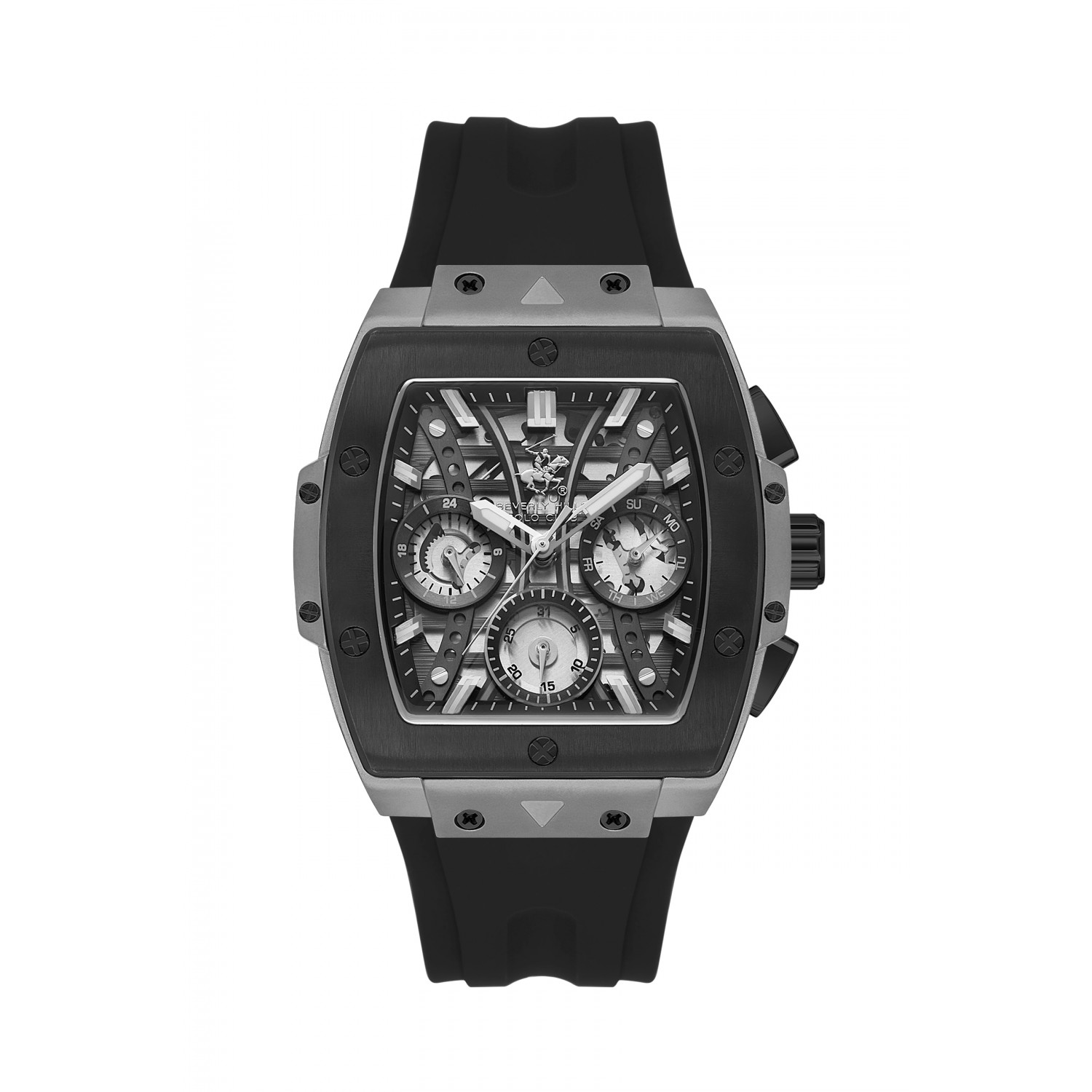 Ατσάλινο ανδρικό ρολόι Beverly Hills Polo Club BP3628X.651
