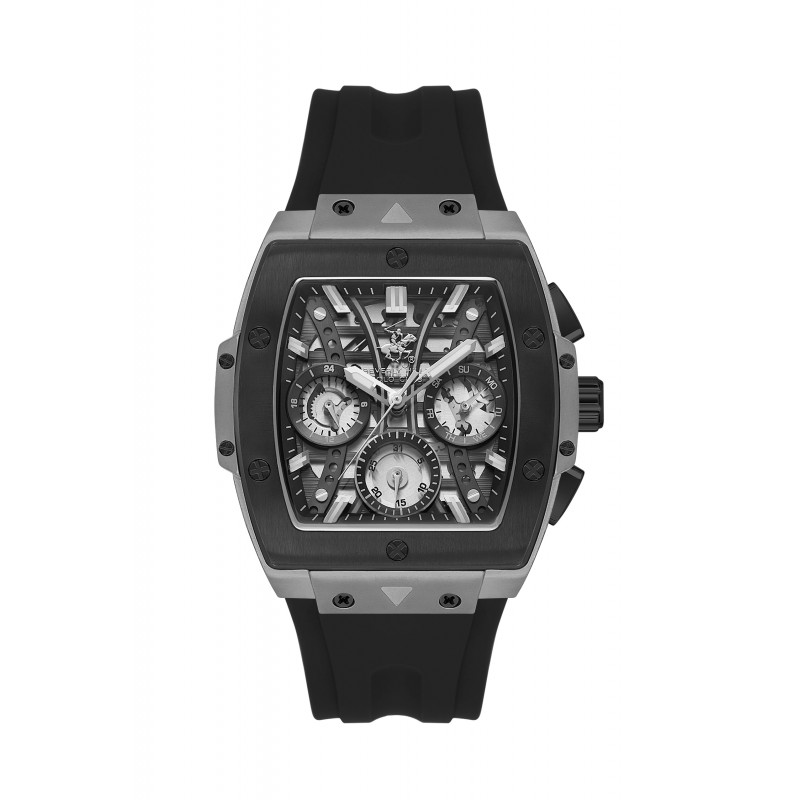 Ατσάλινο ανδρικό ρολόι Beverly Hills Polo Club BP3628X.651