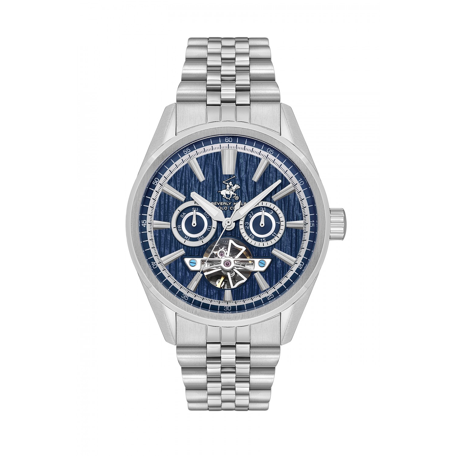 Ατσάλινο αυτόματο ανδρικό ρολόι Beverly Hills Polo Club BP3632X.300