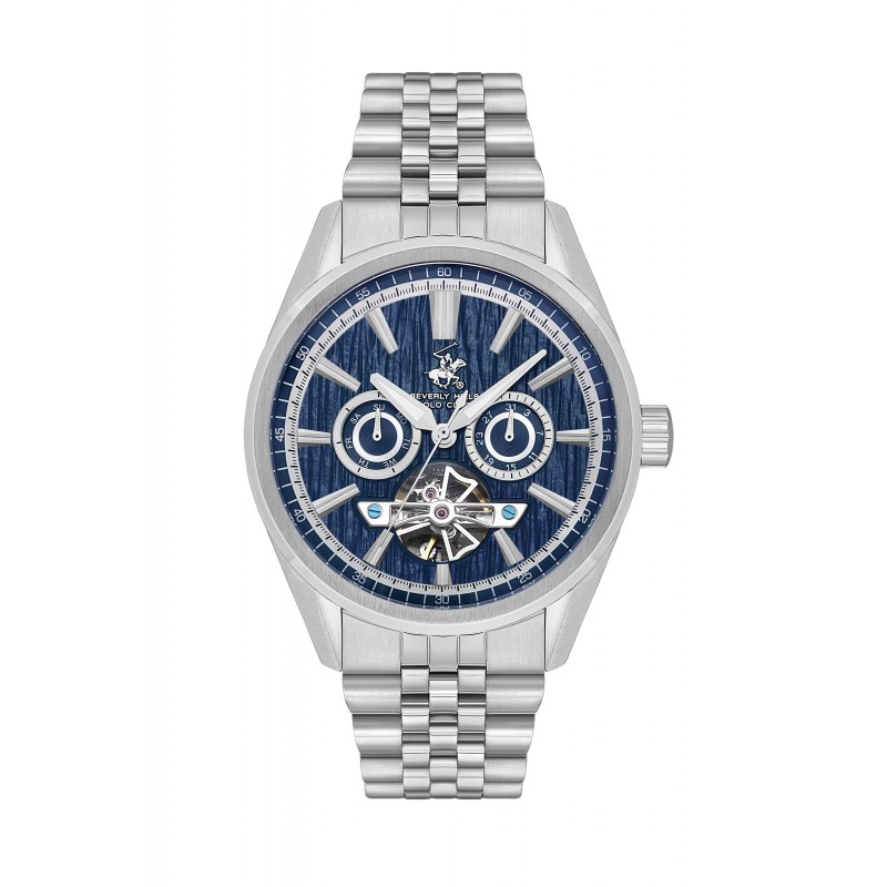 Ατσάλινο αυτόματο ανδρικό ρολόι Beverly Hills Polo Club BP3632X.300