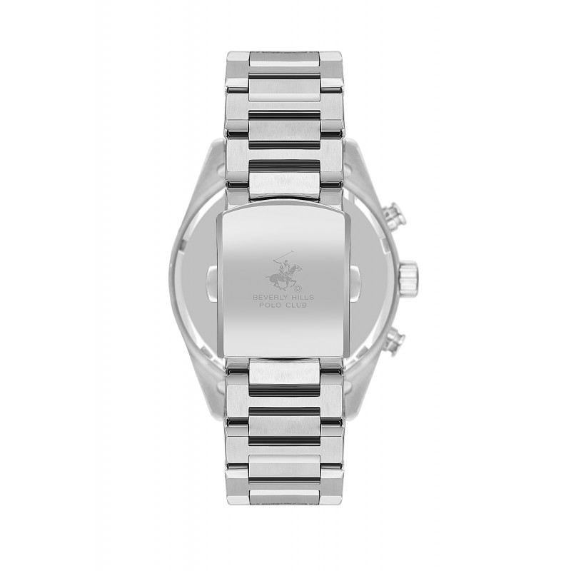 Ατσάλινο ανδρικό ρολόι Beverly Hills Polo Club BP3633X.390
