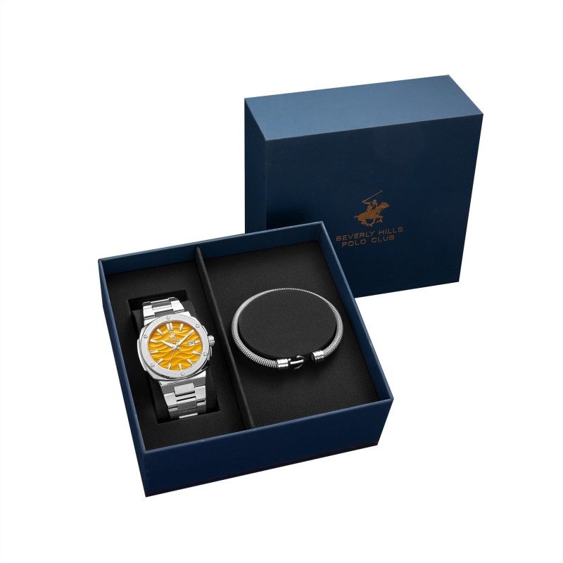Ατσάλινο ανδρικό ρολόι Beverly Hills Polo Club BP3655X.301