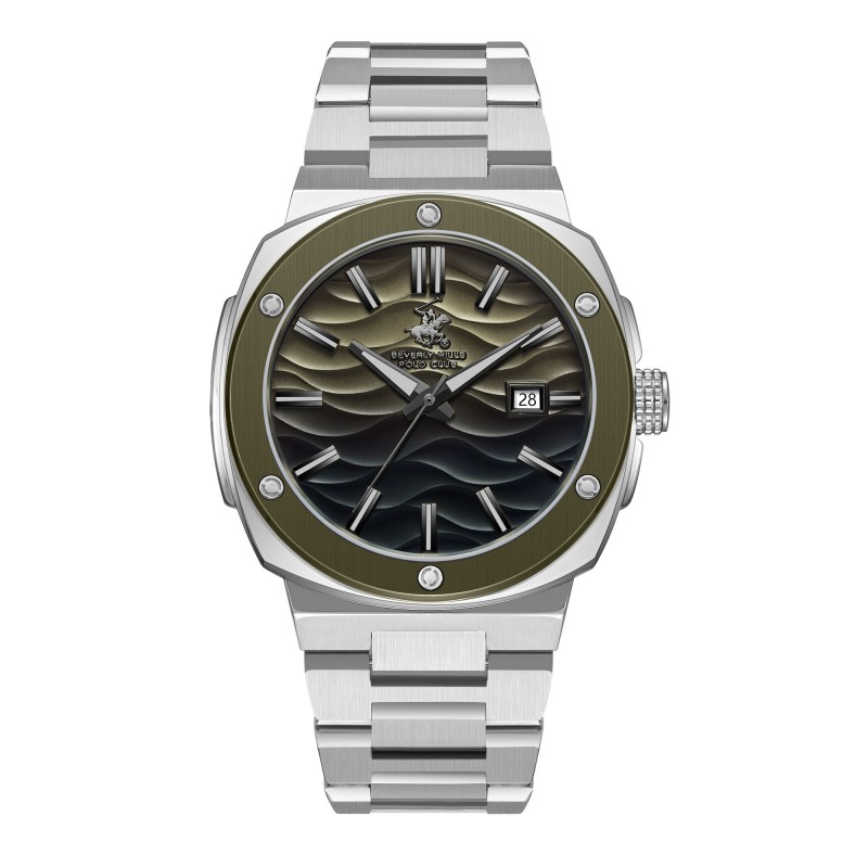 Ατσάλινο ανδρικό ρολόι Beverly Hills Polo Club BP3655X.370