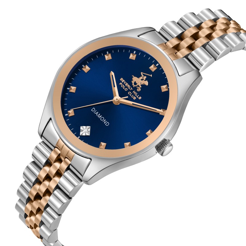 Ατσάλινο γυναικείο ρολόι Beverly Hills Polo Club BP3657C.590