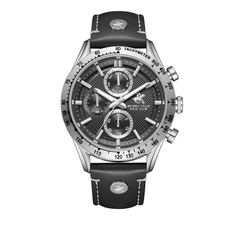 Ατσάλινο ανδρικό ρολόι Beverly Hills Polo Club BP3659X.351