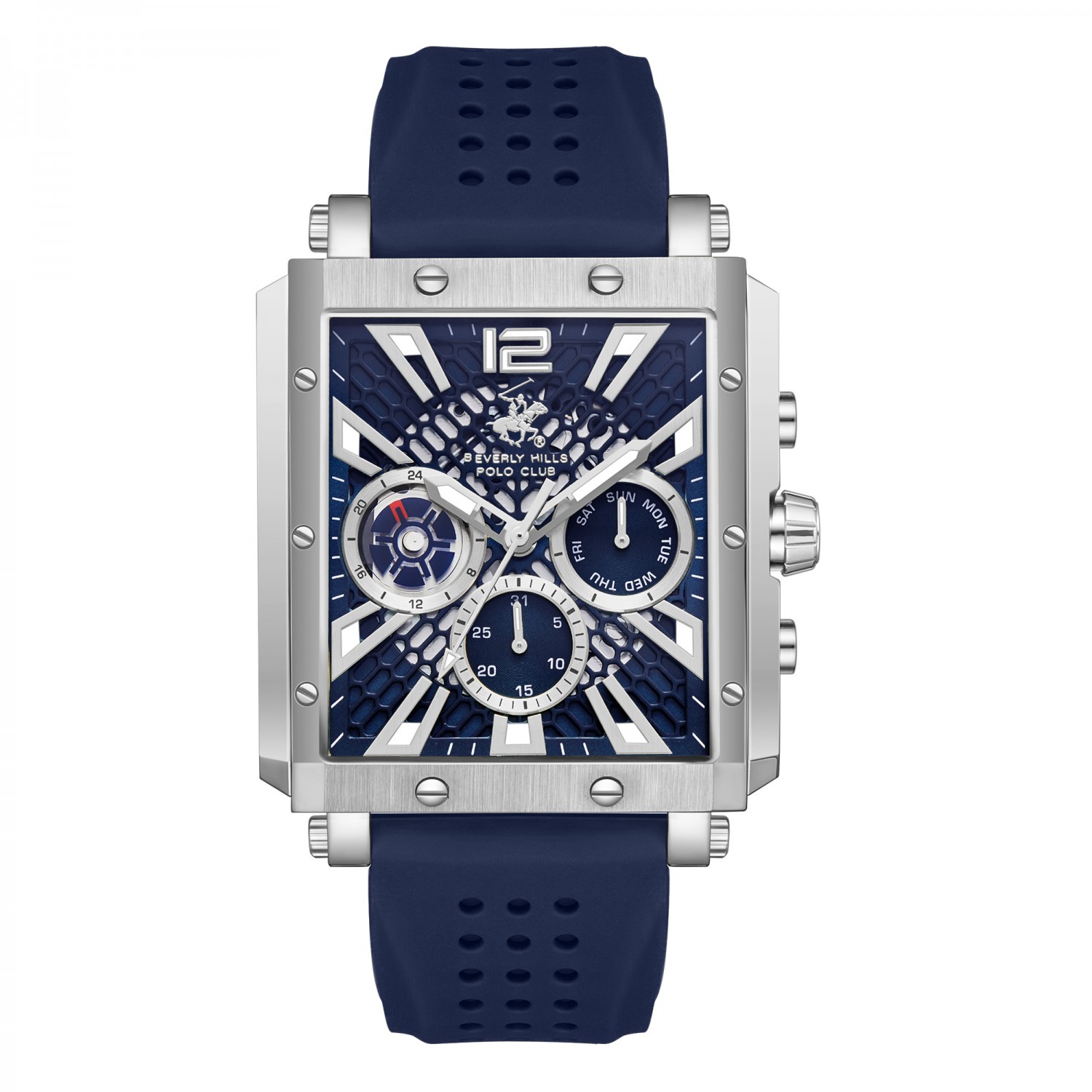 Ατσάλινο ανδρικό ρολόι Beverly Hills Polo Club BP3661X.399