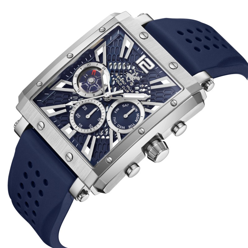 Ατσάλινο ανδρικό ρολόι Beverly Hills Polo Club BP3661X.399