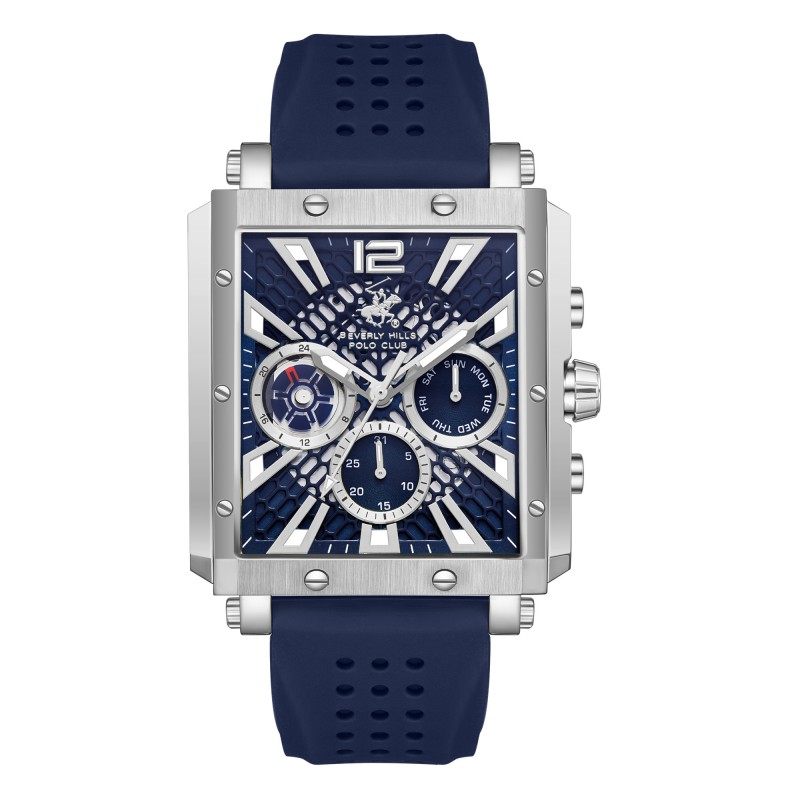Ατσάλινο ανδρικό ρολόι Beverly Hills Polo Club BP3661X.399