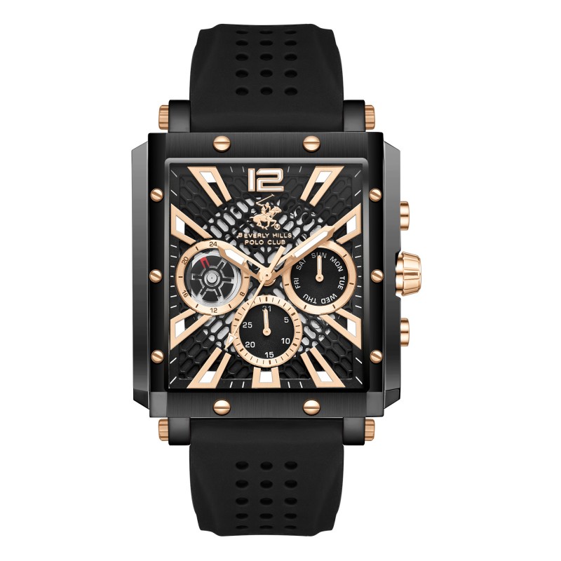 Ατσάλινο ανδρικό ρολόι Beverly Hills Polo Club BP3661X.651