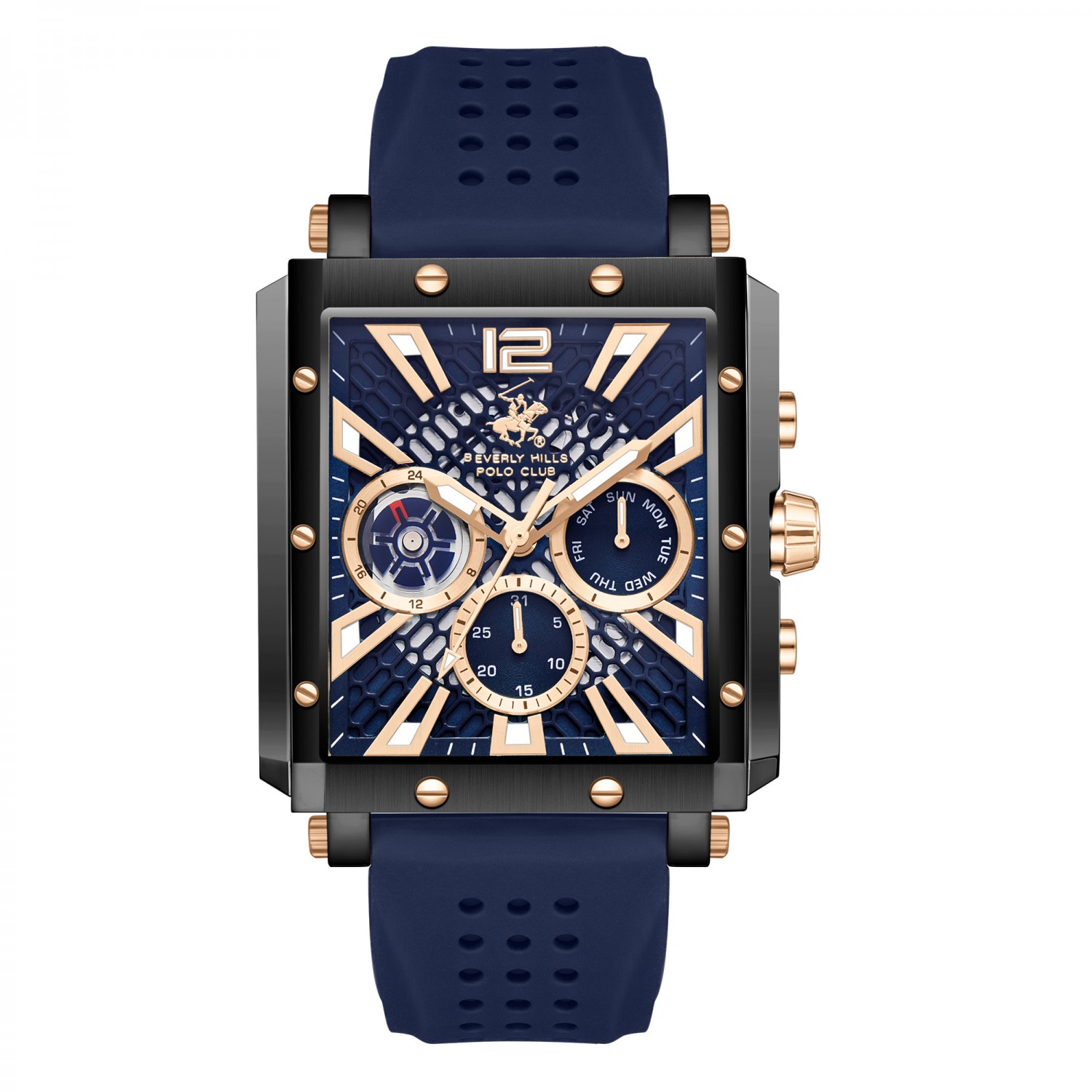 Ατσάλινο ανδρικό ρολόι Beverly Hills Polo Club BP3661X.699