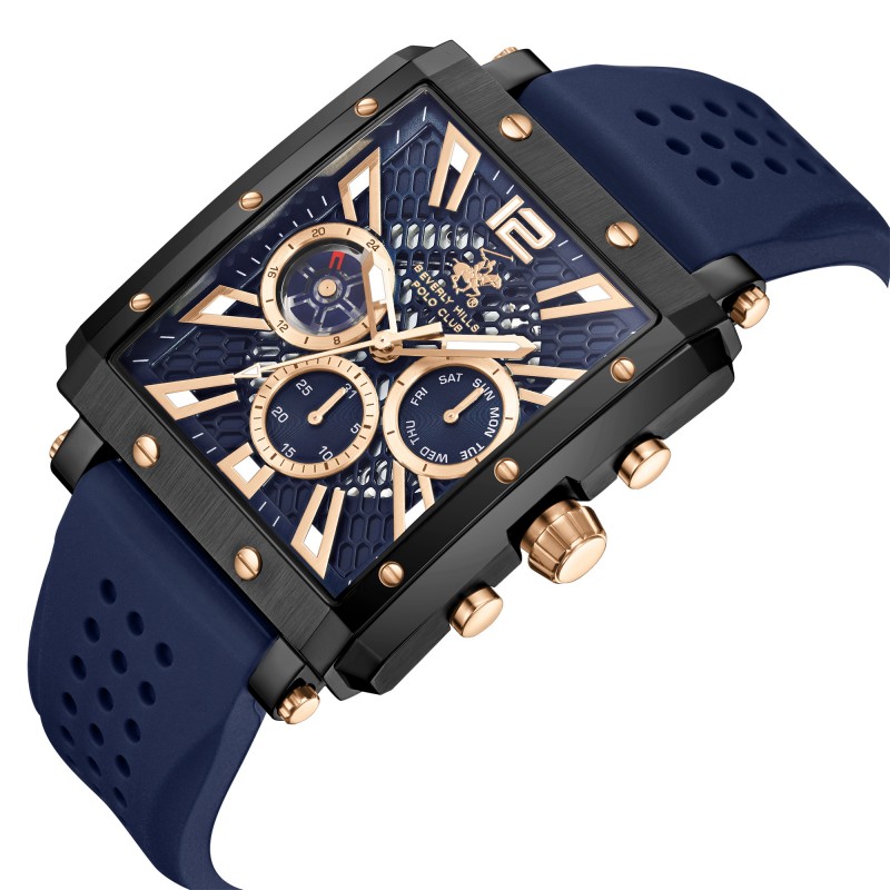 Ατσάλινο ανδρικό ρολόι Beverly Hills Polo Club BP3661X.699