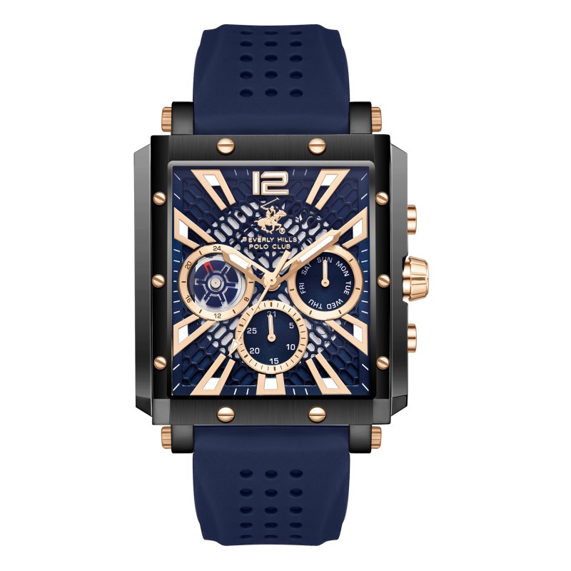 Ατσάλινο ανδρικό ρολόι Beverly Hills Polo Club BP3661X.699