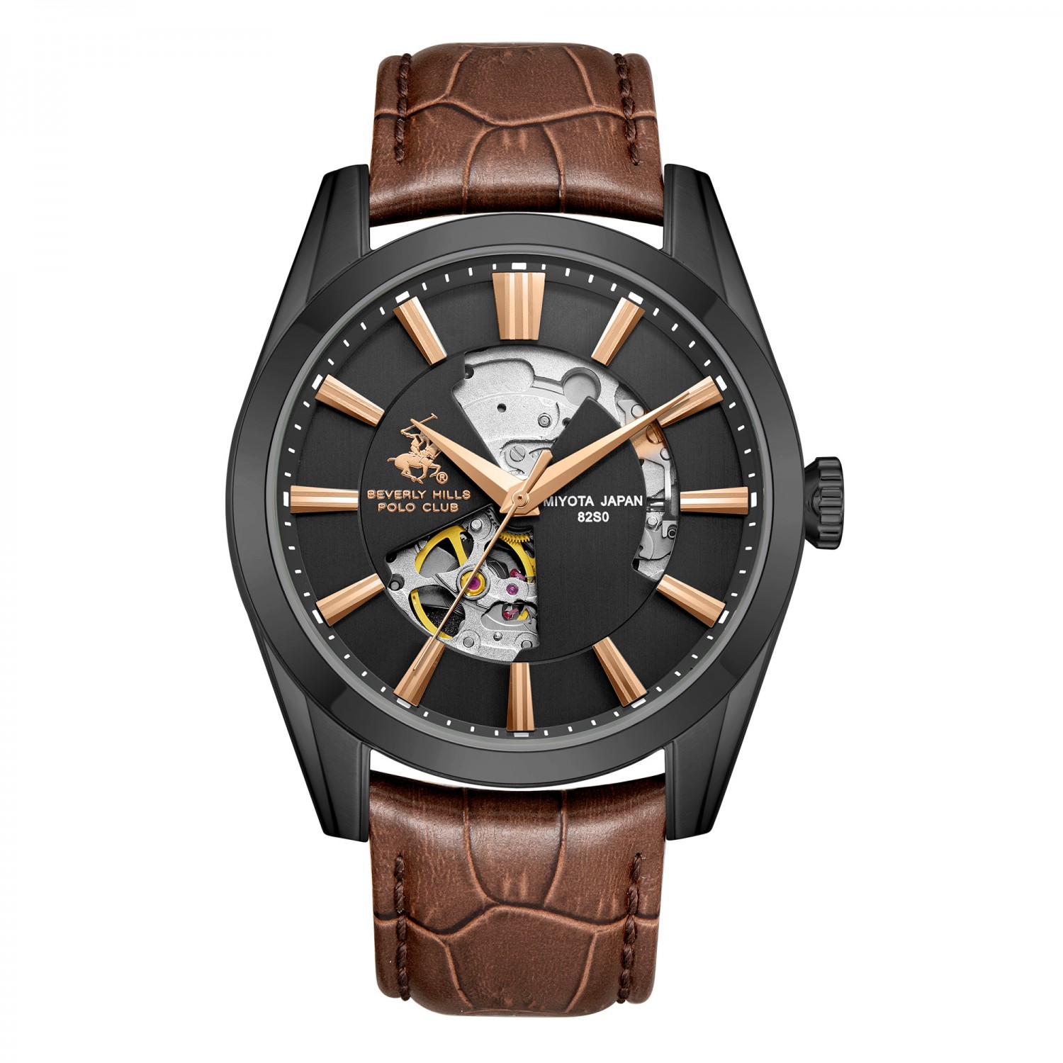Ατσάλινο αυτόματο ανδρικό ρολόι Beverly Hills Polo Club BP3662X.652