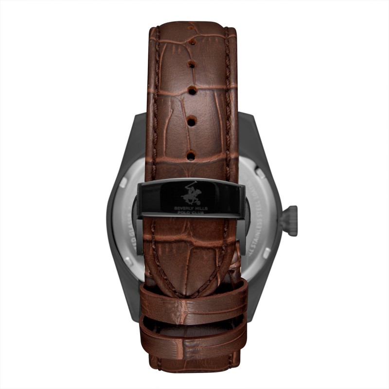 Ατσάλινο αυτόματο ανδρικό ρολόι Beverly Hills Polo Club BP3662X.652