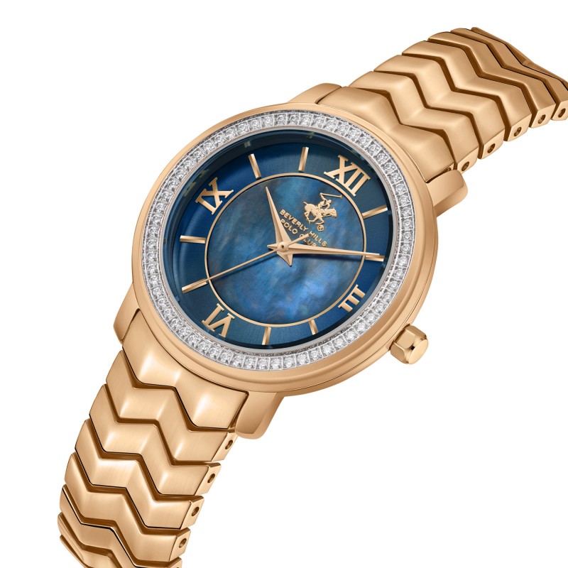 Ατσάλινο γυναικείο ρολόι Beverly Hills Polo Club BP3669C.490