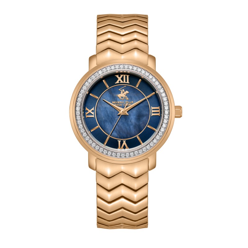 Ατσάλινο γυναικείο ρολόι Beverly Hills Polo Club BP3669C.490