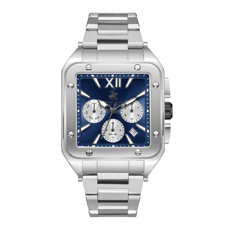 Ατσάλινο ανδρικό ρολόι Beverly Hills Polo Club BP3685X.390