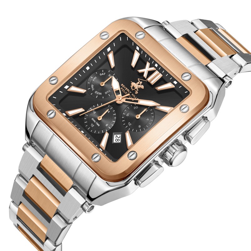 Ατσάλινο ανδρικό ρολόι Beverly Hills Polo Club BP3685X.550