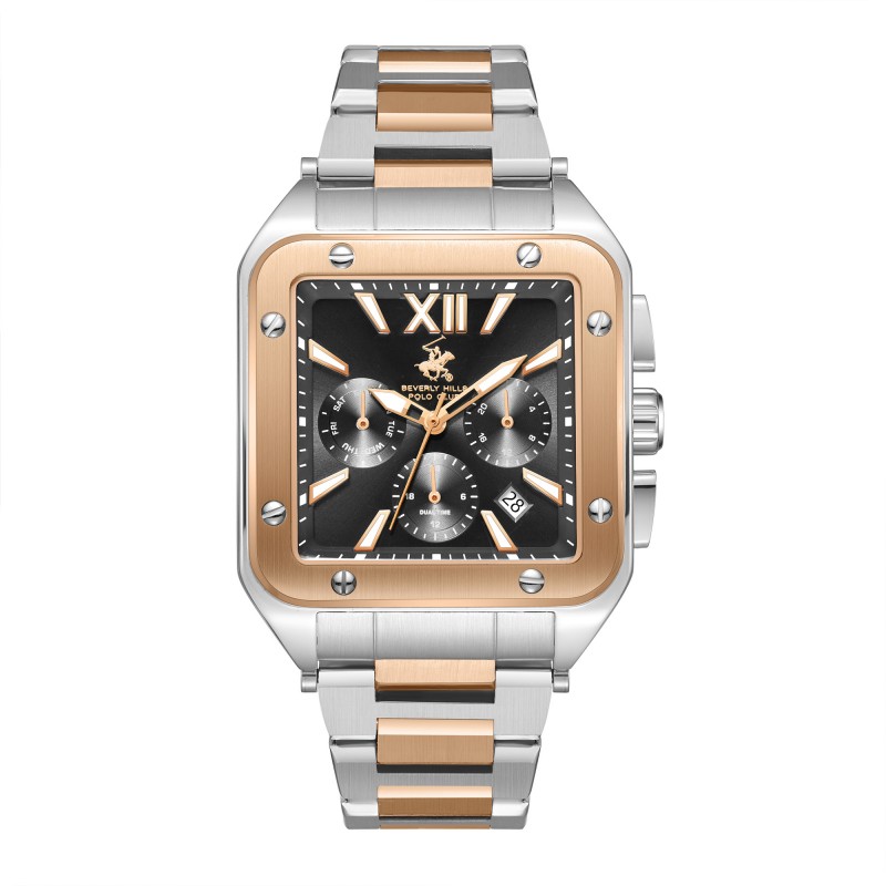 Ατσάλινο ανδρικό ρολόι Beverly Hills Polo Club BP3685X.550