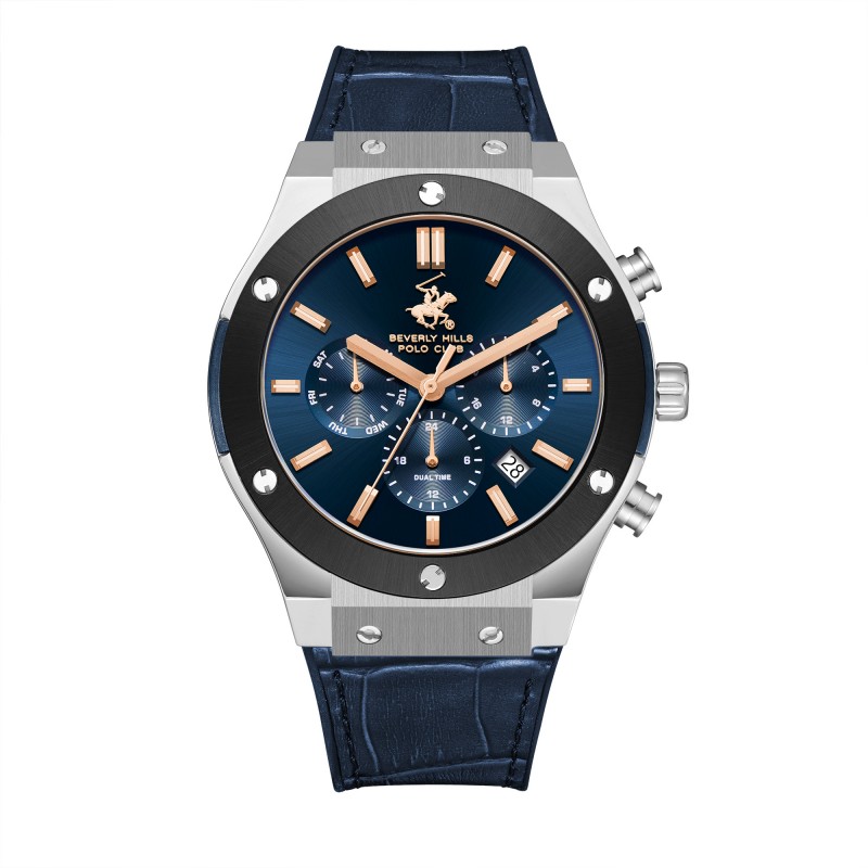 Ατσάλινο ανδρικό ρολόι Beverly Hills Polo Club BP3690X.377