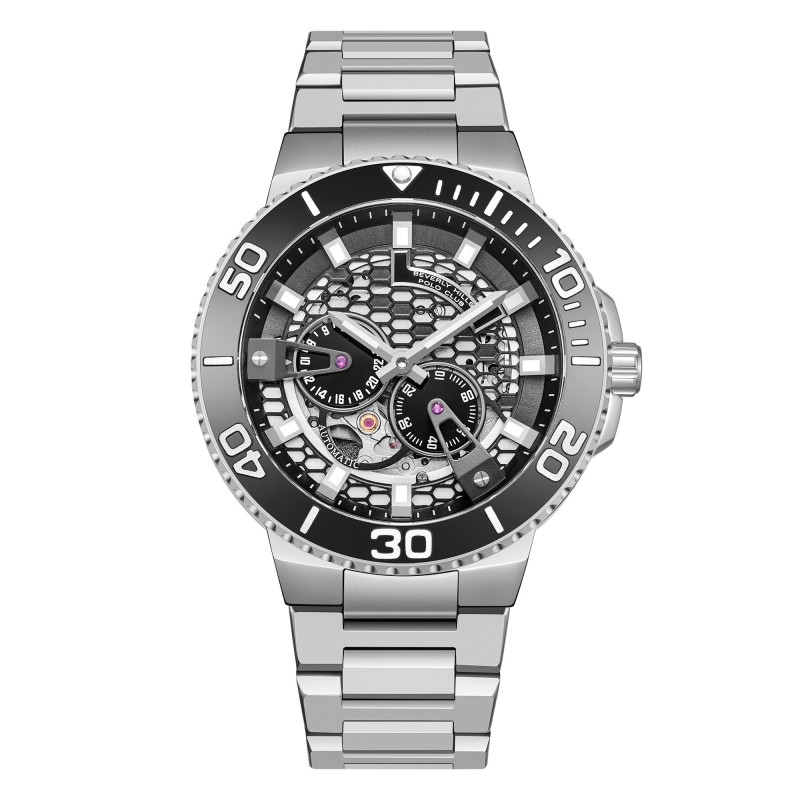 Ατσάλινο αυτόματο ανδρικό ρολόι Beverly Hills Polo Club BP3702X.350