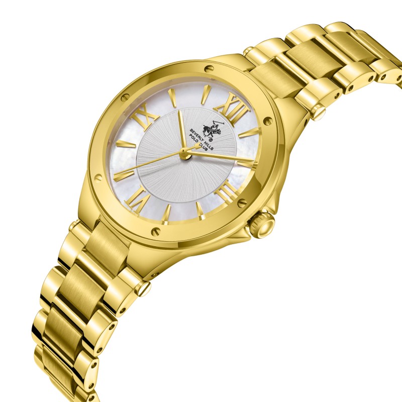 Ατσάλινο γυναικείο ρολόι Beverly Hills Polo Club BP3740C.130