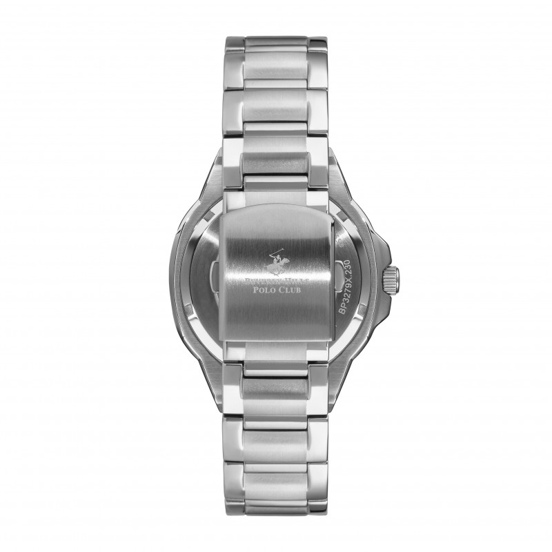 Ατσάλινο αυτόματο ανδρικό ρολόι Beverly Hills Polo Club BP3279X.350