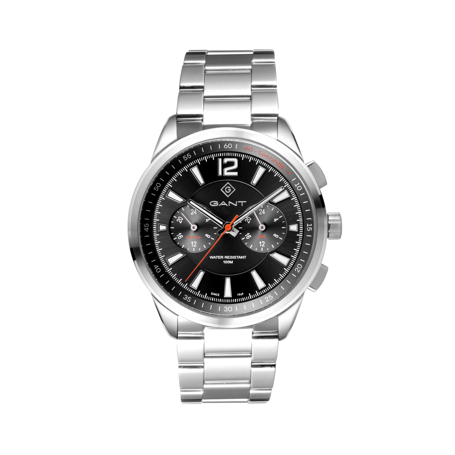 Ανδρικό ρολόι GANT Walworth Silver από ανοξείδωτο ατσάλι Multifunction G144004