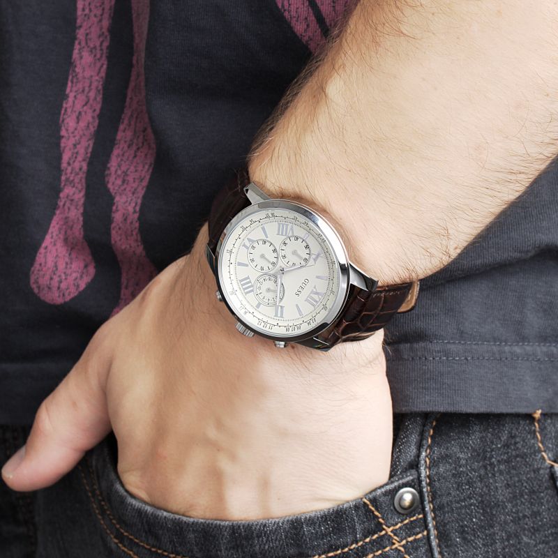 GUESS W0380G2 Ανδρικό Ρολόι Quartz Χρονογράφος Ακριβείας