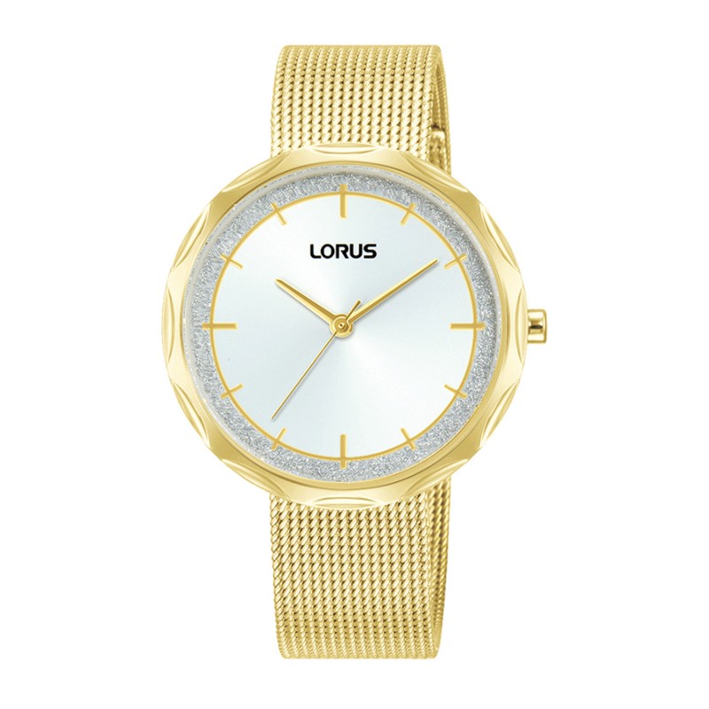 LORUS Mesh Gold-Tone Stainless Steel Women's Watch RG240WX9