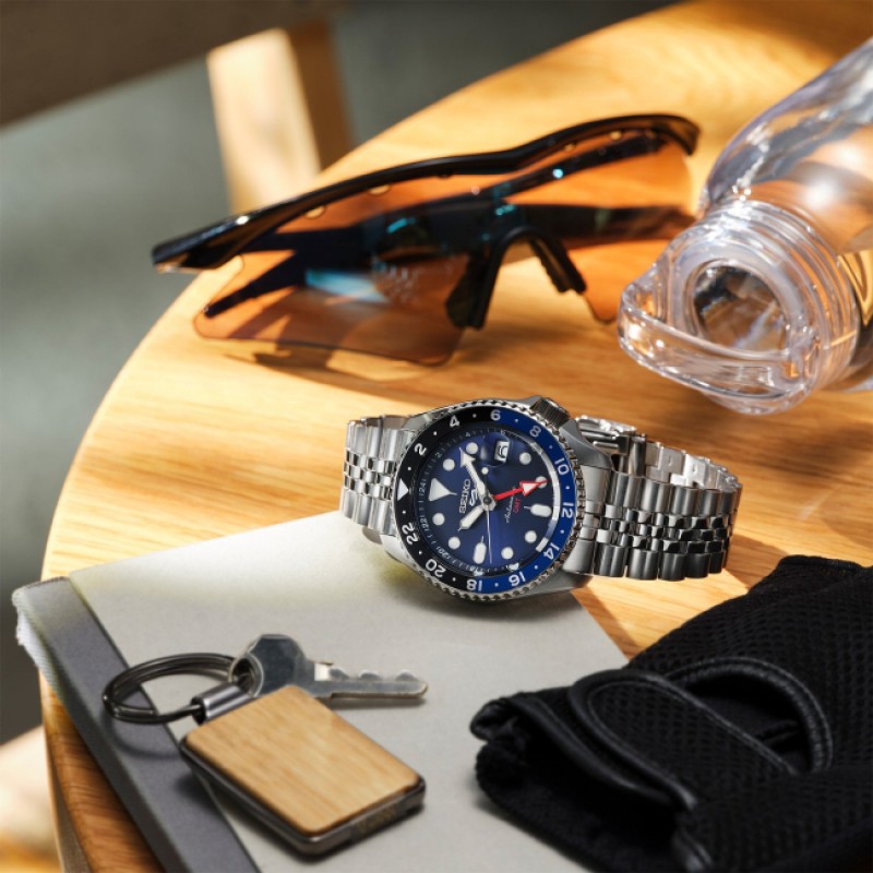 Ανδρικό ρολόι SEIKO 5 Sports 'Blueberry' GMT SKX Re-Interpretation Automatic SSK003K1