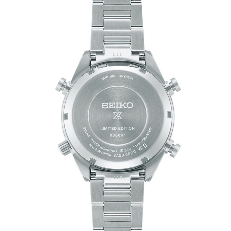 SEIKO Prospex Speedtimer 1/100 Solar L.E. Ανδρικό Ρολόι Χρονογράφος SFJ009P1 (110th Anniversary Laurel Limited Edition)