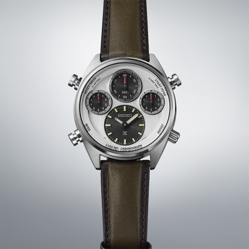 SEIKO Prospex Speedtimer 1/100 Solar L.E. Ανδρικό Ρολόι Χρονογράφος SFJ009P1 (110th Anniversary Laurel Limited Edition)