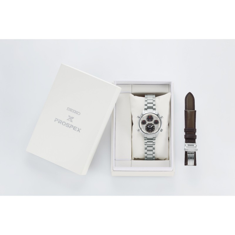 SEIKO Prospex Speedtimer 1/100 Solar L.E. Ανδρικό Ρολόι Χρονογράφος SFJ009P1 (110th Anniversary Laurel Limited Edition)
