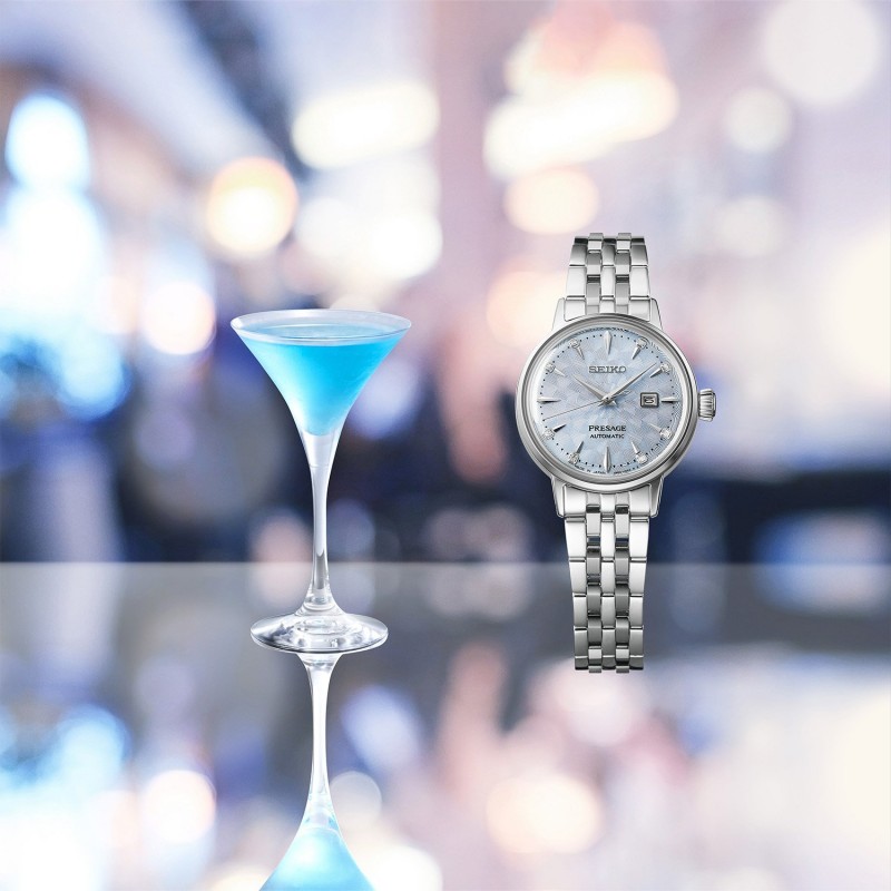 SEIKO Presage Cocktail Time 'Skydiving' Automatic Γυναικείο Ρολόι SRE007J1