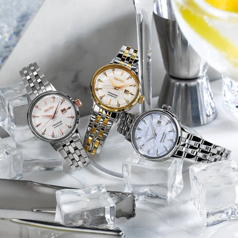 SEIKO Presage Cocktail Time 'Skydiving' Automatic Γυναικείο Ρολόι SRE007J1