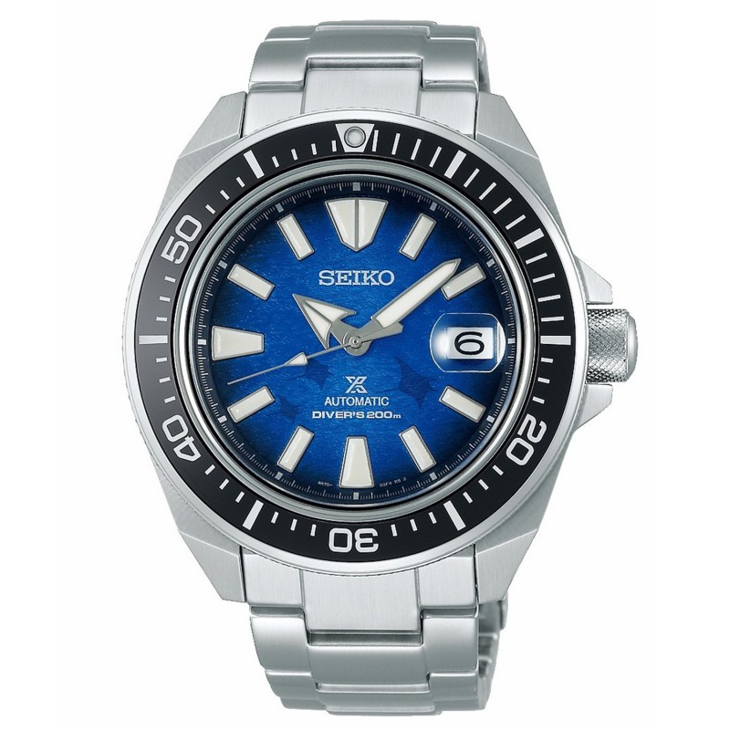 Ανδρικό ρολόι Seiko Prospex αυτόματο καταδυτικό "Save the Ocean - Manta Ray" SRPE33K1