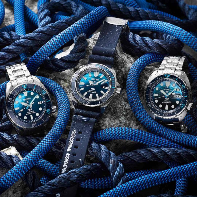 SEIKO Prospex 'Great Blue' Samurai Scuba PADI Special Edition Automatic Ανδρικό Ρολόι SRPJ93K1