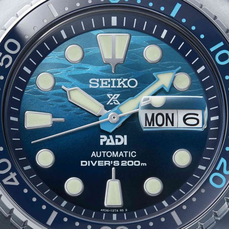 SEIKO Prospex 'Great Blue' Turtle Scuba PADI Special Edition Automatic Ανδρικό Ρολόι SRPK01K1J