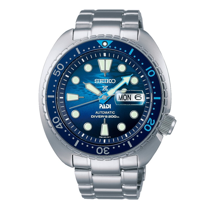 SEIKO Prospex 'Great Blue' Turtle Scuba PADI Special Edition Automatic Ανδρικό Ρολόι SRPK01K1J