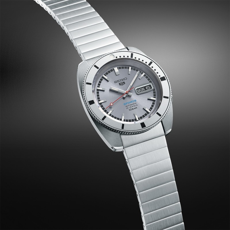 SEIKO 5 Sports 'Ash blue' 1968 Recreation L.E. Automatic Ανδρικό Ρολόι SRPL03K1J LIMITED EDITION 