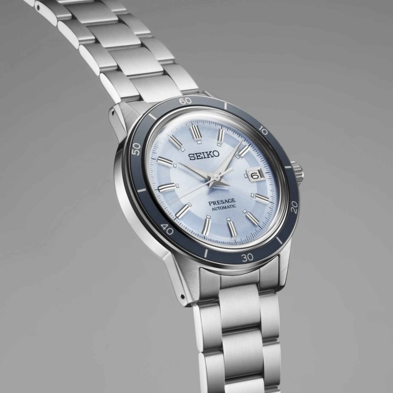 SEIKO Presage Style 60s European Exclusive in 'retro blue' Automatic Ανδρικό Ρολόι SRPL19J1