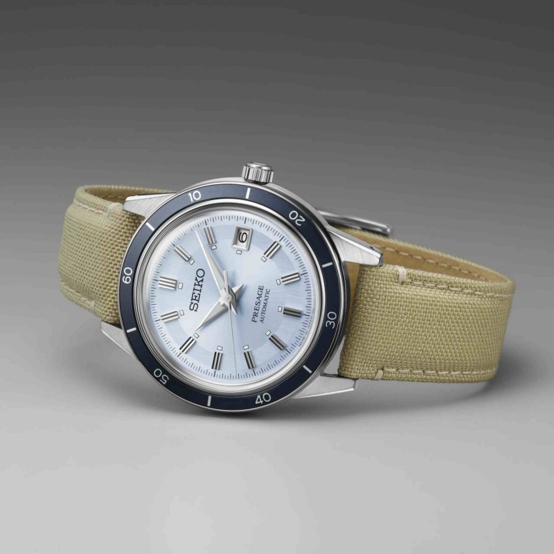 SEIKO Presage Style 60s European Exclusive in 'retro blue' Automatic Ανδρικό Ρολόι SRPL19J1