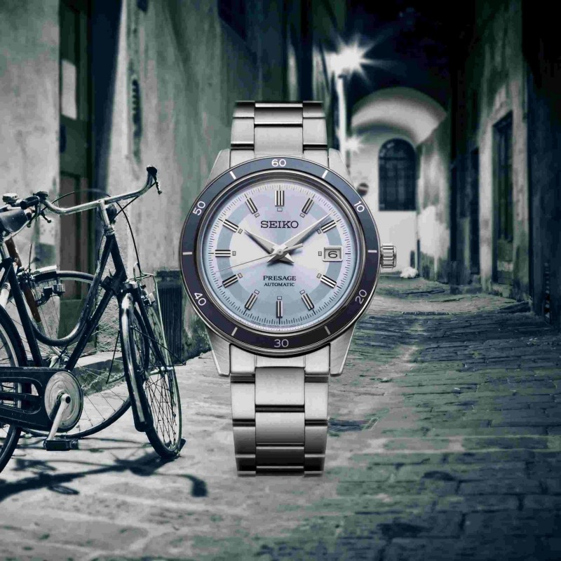 SEIKO Presage Style 60s European Exclusive in 'retro blue' Automatic Ανδρικό Ρολόι SRPL19J1
