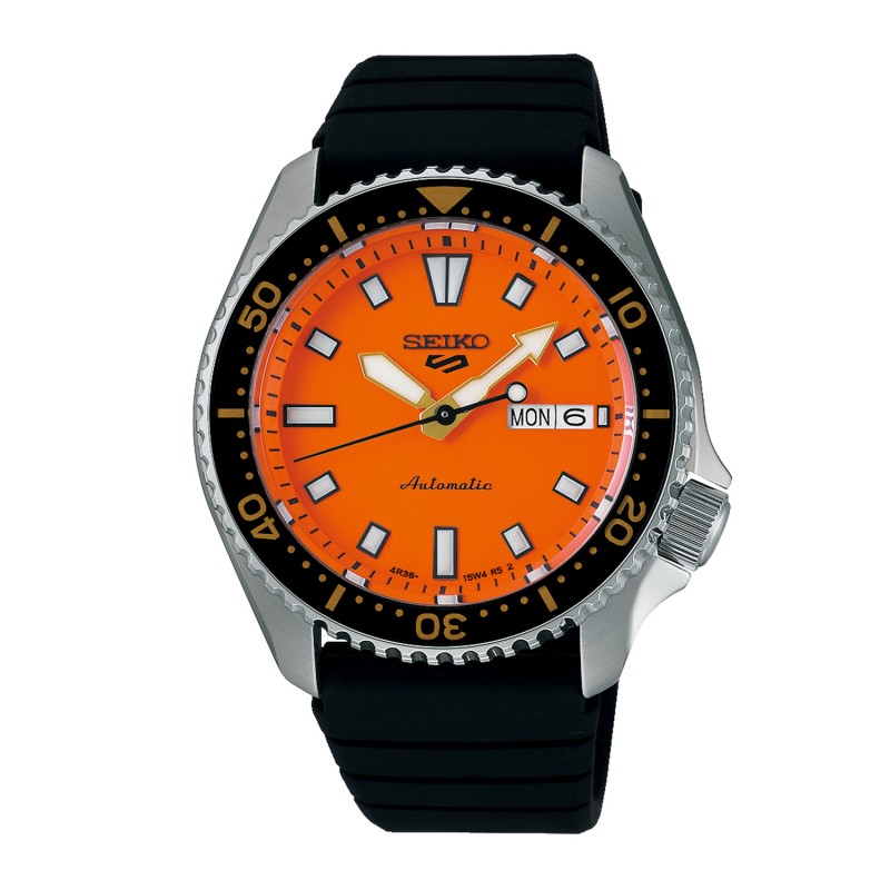 SEIKO 5 Sports SKX Redux in Daichi Orange Automatic Ανδρικό Ρολόι SRPL89K1J
