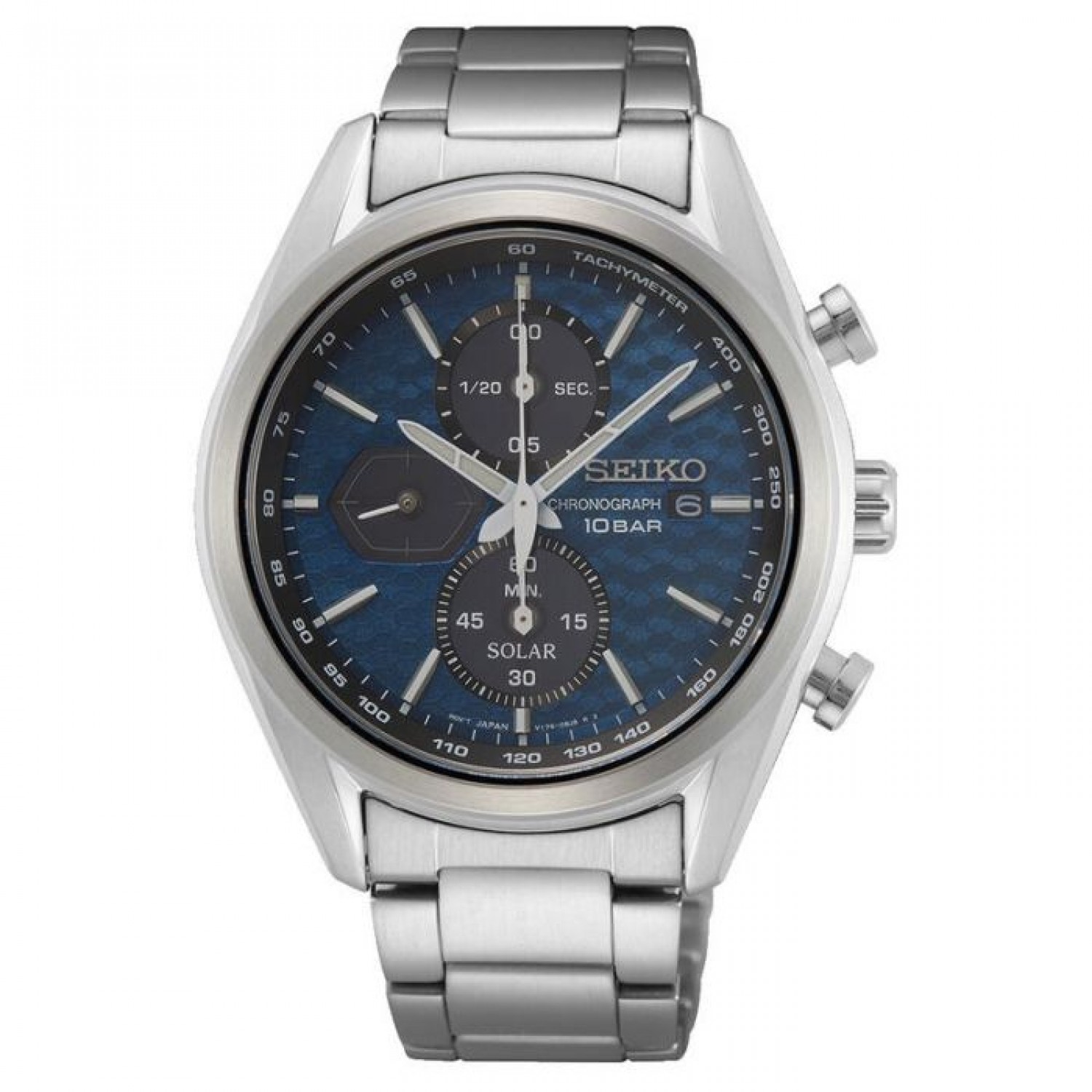SEIKO Macchina Sportiva Solar Ανδρικό ρολόι Χρονογράφος SSC801P1