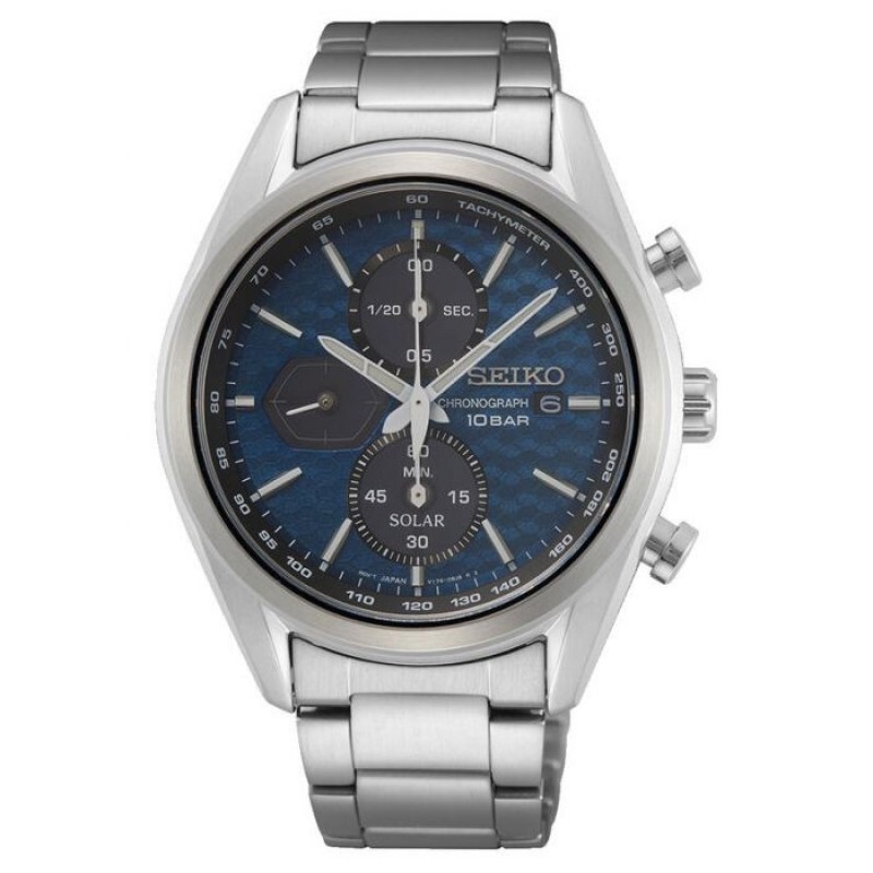 SEIKO Macchina Sportiva Solar Ανδρικό ρολόι Χρονογράφος SSC801P1
