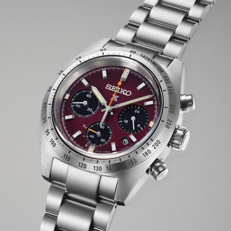 SEIKO Prospex Speedtimer – European Exclusive in Factory Red Solar Ανδρικό Ρολόι SSC953P1